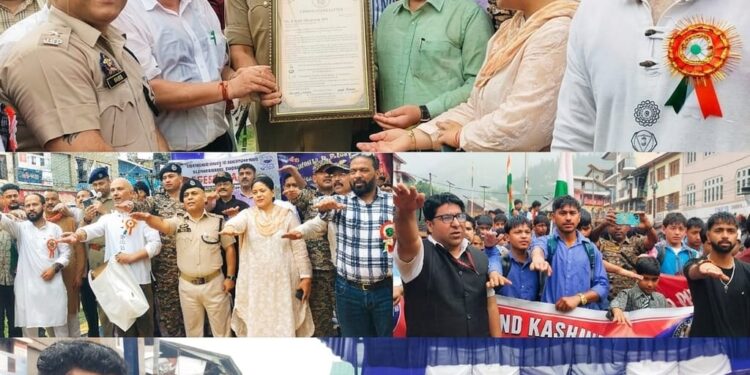 Mega rally under Nasha Mukt Abhiyan and communal harmony held in Bhaderwah