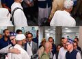 CM Omar Abdullah receives first batch of Hujjaaj at Srinagar Airport