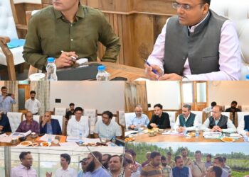 Mission Director HADP reviews progress of Agriculture Projects in Anantnag