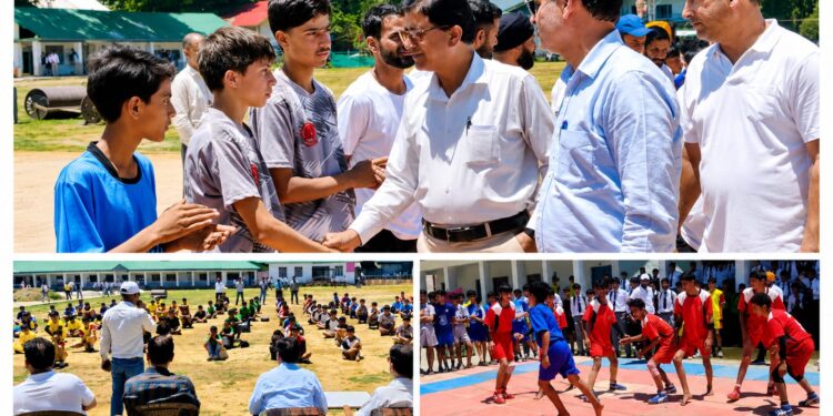 Inter-Zonal U-14 Boys District Kabaddi Championship commences in Baramulla