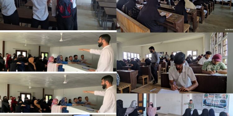 GDCs of Bandipora, Ajas organize Anti-Drug, Anti-Tobacco Awareness Programmes under NMBA
