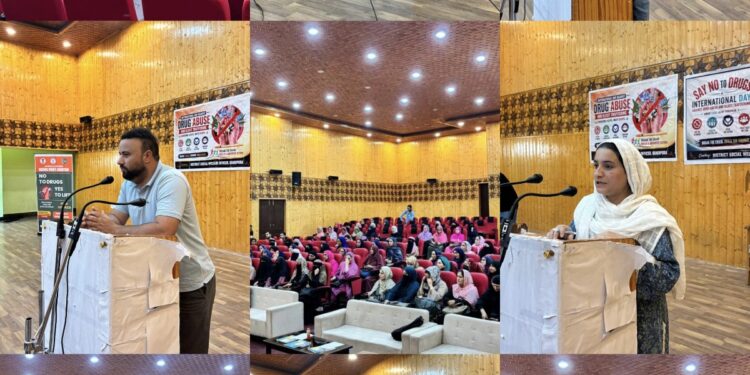 DLSA Budgam organizes, Awareness Programme on “International Day against Drug Abuse & Illicit Trafficking”at Chadoora