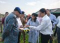 Chandraker Bharti inspects proposed site for NDRF Battalion Headquarters at Bela Manohar, Samba