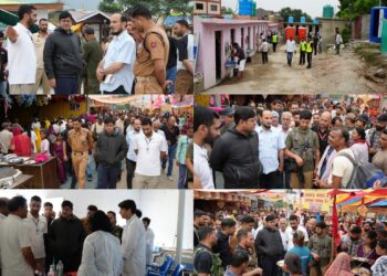 DC Ganderbal visits Yatra Transit Camp Manigam, takes stock of facilities for devotees