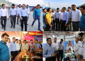 DC Ramban reviews arrangements at Lamber Yatra Camp, stresses quality and timely services for SANJY-2026 pilgrims