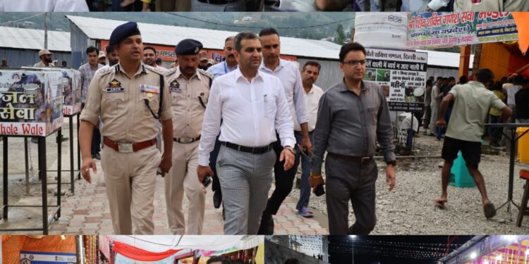 DC Ramban conducts late-night inspection of SANJY-2026 arrangements at Lamber Yatra Camp, Yatri Niwas Chanderkote