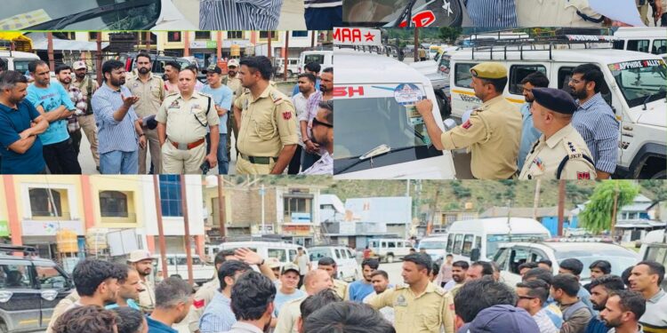 MVD Kishtwar, J&K Police conduct road safety awareness, vehicle fitness drive at Padder
