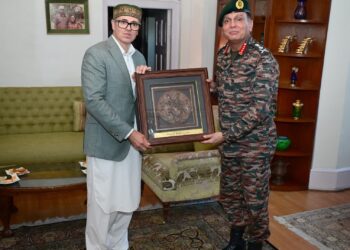 Army Chief General Dhiraj Seth calls on CM Omar Abdullah in Srinagar