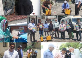 Anti-larval drive and dengue awareness campaign conducted at DC and CMO office premises