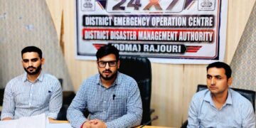 DC Rajouri addresses press conference, assures full support to flash flood-affected families