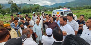Javed Rana visits flood affected areas of Mendhar