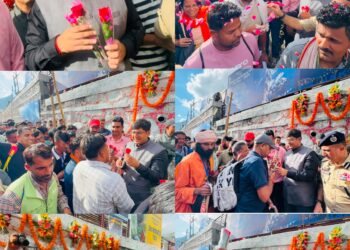 First batch of Shri Amarnath Ji Yatra-2026 pilgrims receives warm welcome at Baltal Base Camp
