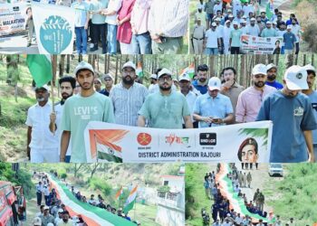 Jhangar Day observed with patriotic fervour: District Administration Rajouri, Indian Army & My Bharat organise Tiranga Walkathon