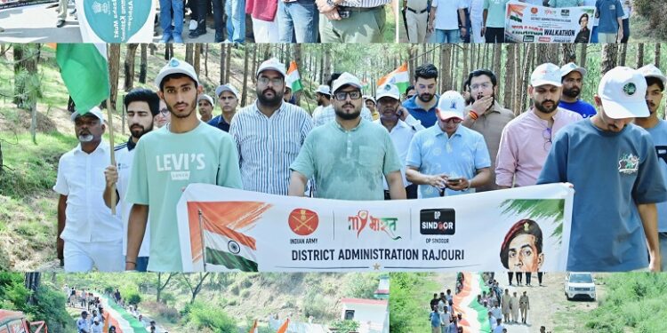 Jhangar Day observed with patriotic fervour: District Administration Rajouri, Indian Army & My Bharat organise Tiranga Walkathon