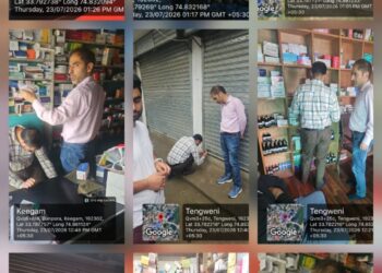 Three medical shops closed in surprise inspections in Shopian
