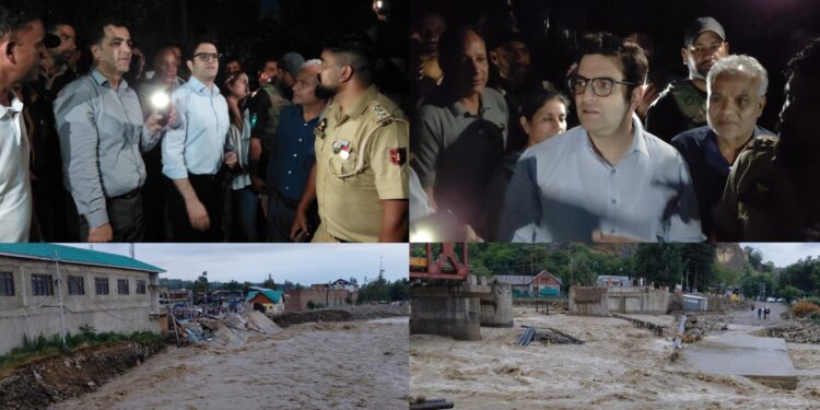 DC Budgam visits Beerwah, Narbal areas to assess flood situation