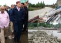 CM Omar Abdullah visits Beerwah to assess flood damages, assures relief to affected shopkeepers