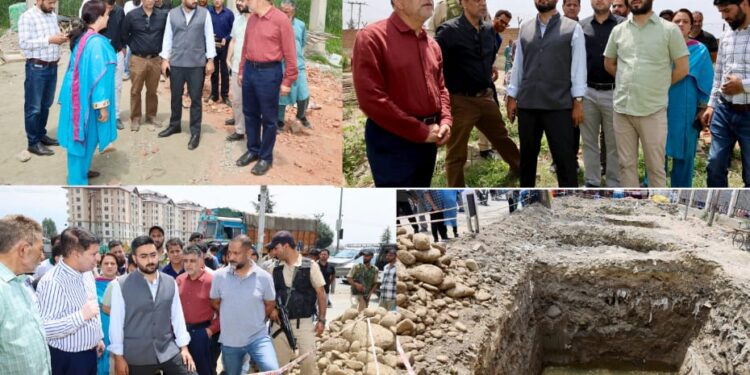 DC Srinagar inspects key ongoing development works at Children’s Hospital Bemina and Revenue Complex Shalteng