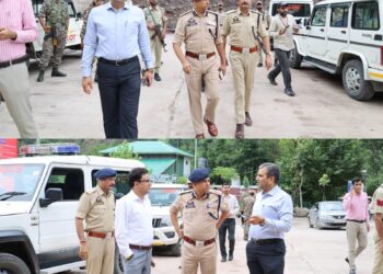 DC Ramban visits NH-44, inspects restoration work at Nashri, other locations
