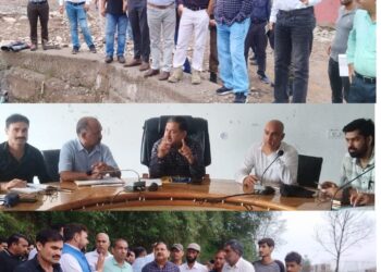 DC Poonch tours various sites in Sub-Division Mendhar, reviews flash-flood affected areas