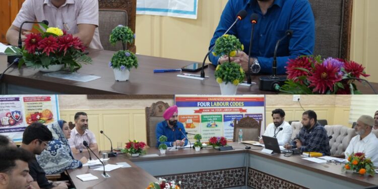 Labour Comm reviews progress of PM-SYM Scheme, Labour Codes implementation at Ganderbal
