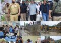 DC Budgam visits Magam, Beerwah Hospitals; inspects restoration work on damaged diversion bridge at Beerwah