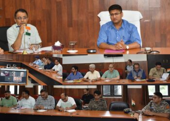 DC Reasi reviews infrastructure, safety measures for Kousar Nag Yatra 2026