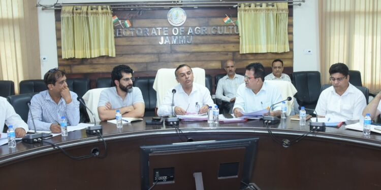 Director Agriculture Jammu reviews physical and financial progress of key departmental schemes