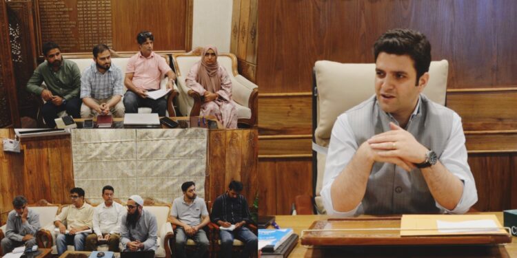 DC Budgam reviews progress on demarcation of Hokersar Wetland