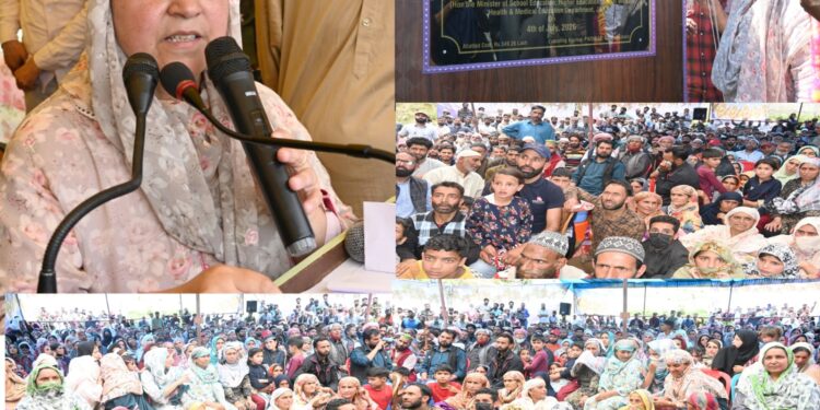 Sakeena Itoo visits Nandimarg, holds Public Darbar; Announces New Projects for Nandimarg and Adjacent Villages
