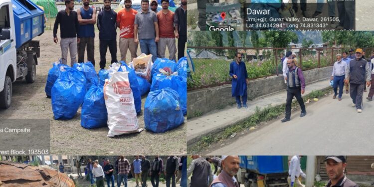 Enforcement Drive, Cleanliness Campaign intensified in Gurez to Curb Single-Use Plastic