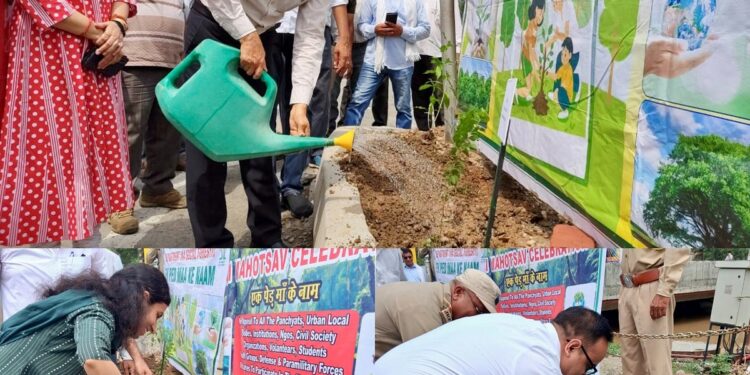 DC Kathua kickstarts Van Mahotsava plantation drive at Kathua Waterfront
