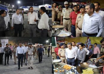 Deputy Commissioner Ramban inspects Lamber Yatra Camp, Reviews langar arrangements, food safety measures
