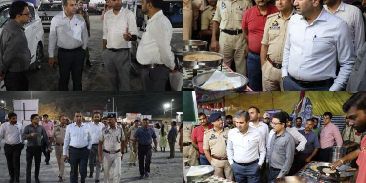 Deputy Commissioner Ramban inspects Lamber Yatra Camp, Reviews langar arrangements, food safety measures