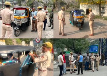Motor Vehicles Department, District Police conduct special drive in Ramban; 28 vehicles fined