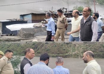DC Doda visits Pul Doda, assesses situation following rainfall