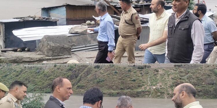 DC Doda visits Pul Doda, assesses situation following rainfall
