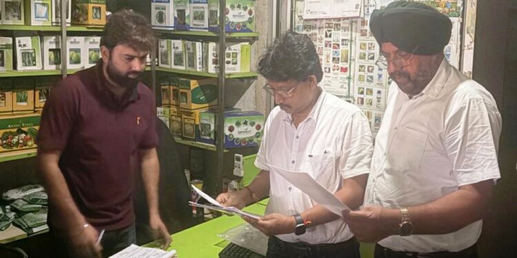 Joint inspection of pesticide dealers conducted in Jammu district to strengthen regulatory compliance
