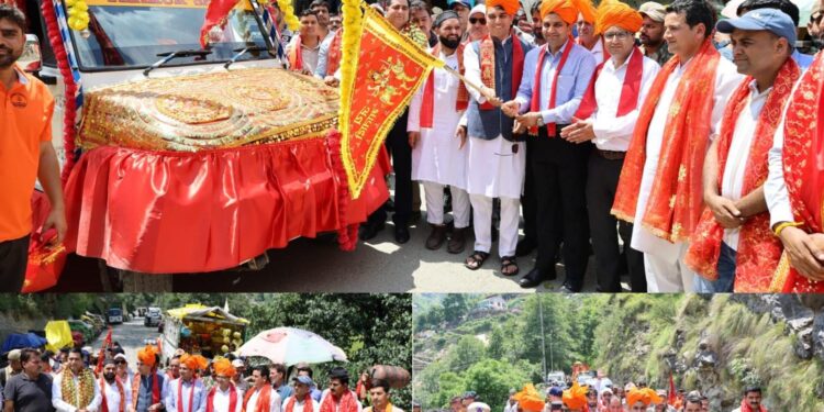 Paviter Sarvadhar Chari Yatra flagged off from Ukhral