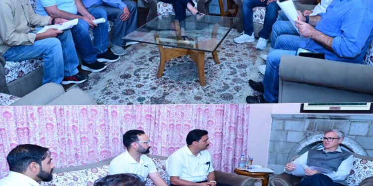 Several delegations call on CM Omar Abdullah at Raabita, seek resolution of public issues