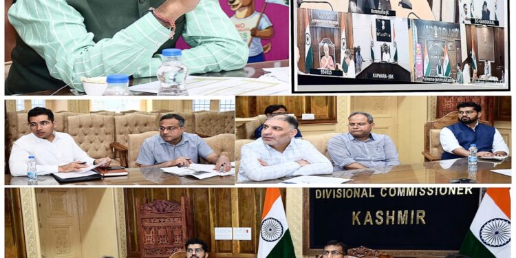 Div Com Kashmir reviews progress on Compassionate Appointment Cases, Grievance Redressal, SVAMITA Cards