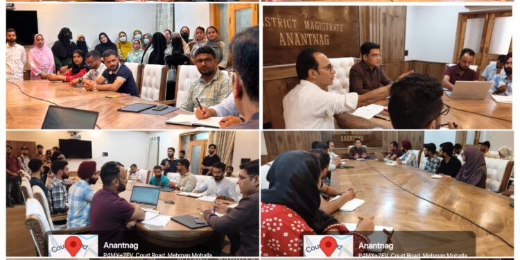 ADDC Anantnag reviews KPIs under Mission YUVA, emphasises time bound completion of tasks