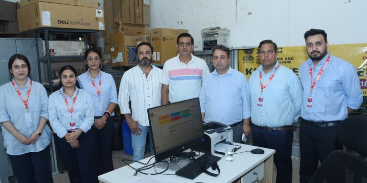 Acceptance Testing of newly established Kisan Helpline Centre conducted at Jammu