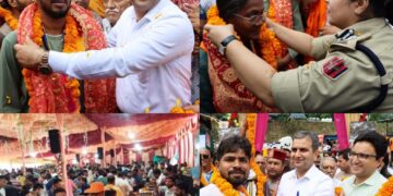 District Administration Ramban welcomes first batch of Shri Amarnath Ji Yatra 2026 pilgrims at Chanderkote