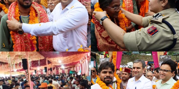 District Administration Ramban welcomes first batch of Shri Amarnath Ji Yatra 2026 pilgrims at Chanderkote
