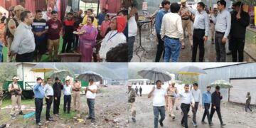 Deputy Commissioner Ramban reviews facilities for pilgrims at Chanderkote amid adverse weather conditions
