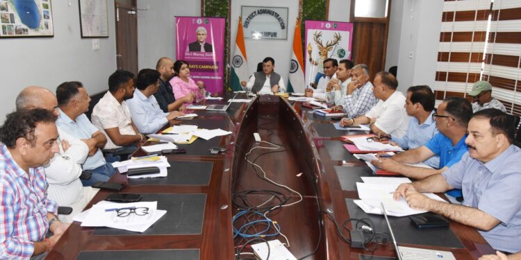 DC reviews progress of NABARD-RIDF projects in Udhampur, calls for timely completion