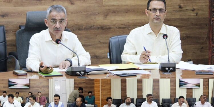 DDC Doda reviews progress of development works under District Capex Budget