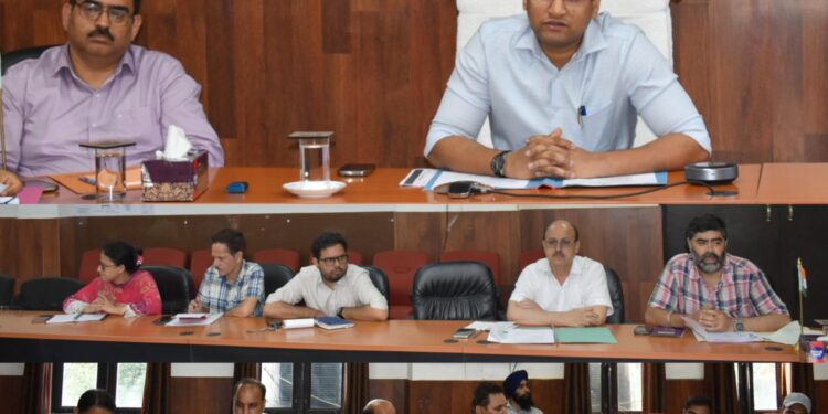 DC Reasi reviews progress of PM-SYM implementation