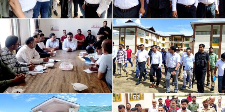DC Kulgam visits Eklavya Model Residential School; Reviews developmental works